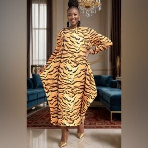 Tiger Print Maxi Dress